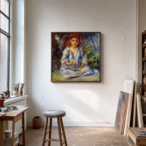 Framed print of The Little Algerian hanging on a wall in a furnished room
